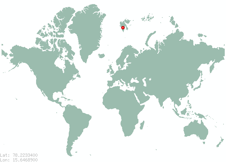 Longyearbyen in world map